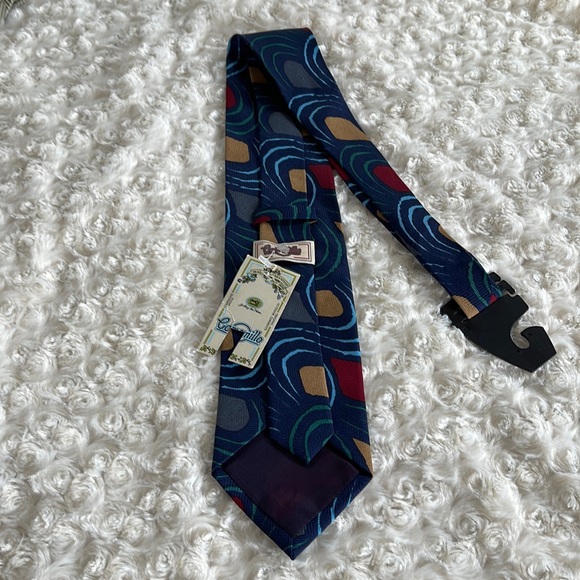 Camarillo  Men’s Silk Tie Printed Navy Multi Color NWT - Picture 3 of 9